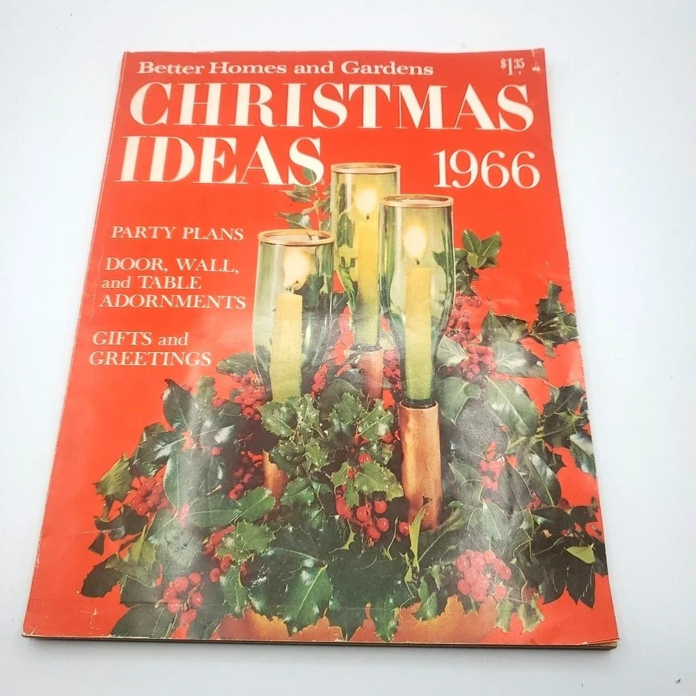 Better Homes and Gardens Christmas Ideas 1966 Party Adornments‎ Gifts Greetings